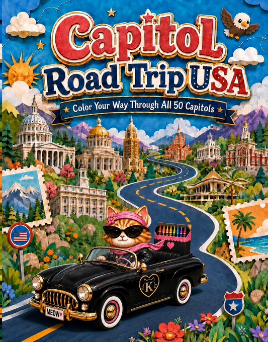 Capitol Road Trip USA - Coloring Book